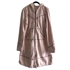 Prairie Underground Cloak Hoodie Light Pink Zip Front Lagenlook * FLAWS *